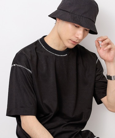 ブランケットステッチ半袖Tシャツ