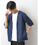 フェイクスウェードアンサンブルカーディガン【五分袖カーディガン＋半袖Tシャツセットアイテム】