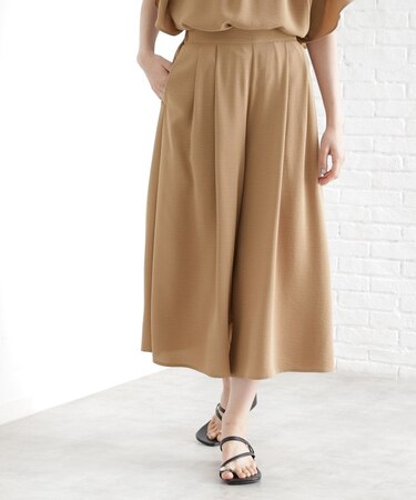 フレアスカーチョ【防シワ／接触冷感／洗濯機OK/セットアップ可】