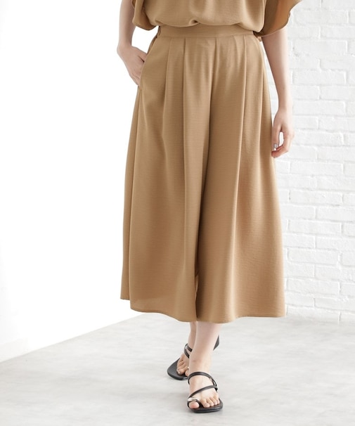 フレアスカーチョ【防シワ／接触冷感／洗濯機OK/セットアップ可】