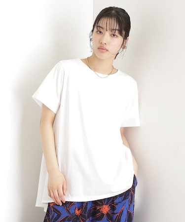切替バックギャザーチュニック【洗濯機OK/接触冷感/UV】