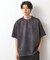 スウェードプリント半袖Tシャツ　【オーバーサイズ/洗濯機OK】