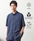 クールファイバーバンドカラー半袖シャツ　接触冷感／吸水速乾／UVケア／軽量／セットアップ可