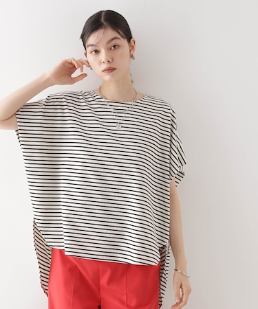 ポンチボリュームプルオーバー【体型カバー/洗える/シワになりにくい】