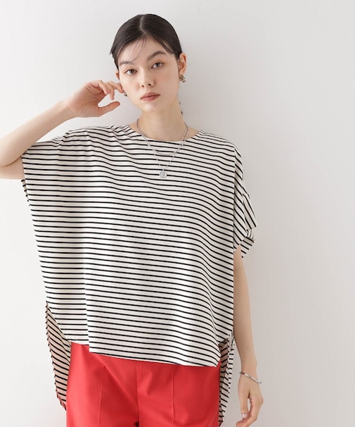 ポンチボリュームプルオーバー【体型カバー/洗える/シワになりにくい】