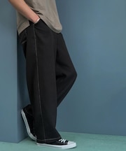 ブッチャー配色ワイドパンツ