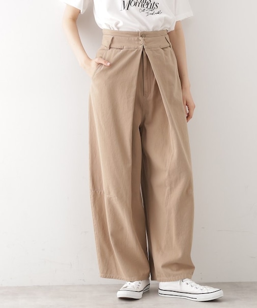 バレル風タックパンツ【洗濯機OK】