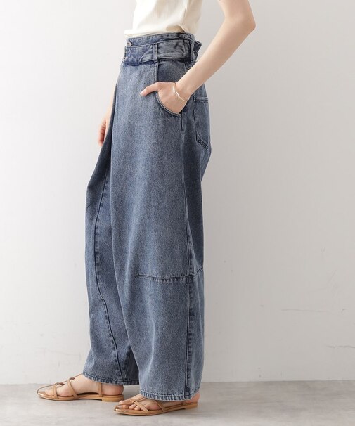 バレル風タックパンツ【洗濯機OK】