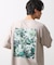 ボタニカルプリントオーバーサイズ半袖Ｔシャツ