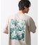 ボタニカルプリントオーバーサイズ半袖Ｔシャツ