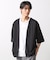 梨地アンサンブルカーディガン　五分袖カーディガン＋半袖Tシャツセット/マシンウォッシャブル