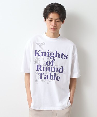 スウェード半袖ロゴTシャツ　洗濯機OK