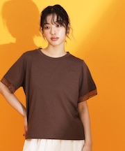【再入荷】袖シアーTシャツ【接触冷感/UV/洗濯機OK】