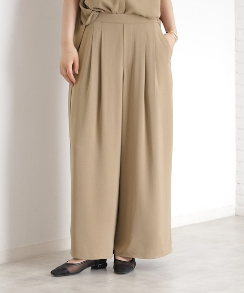 未使用 タグ付き styling/ ワイドタックパンツ 定価26,400円 ユニクロ公式 | タックワイドパンツ