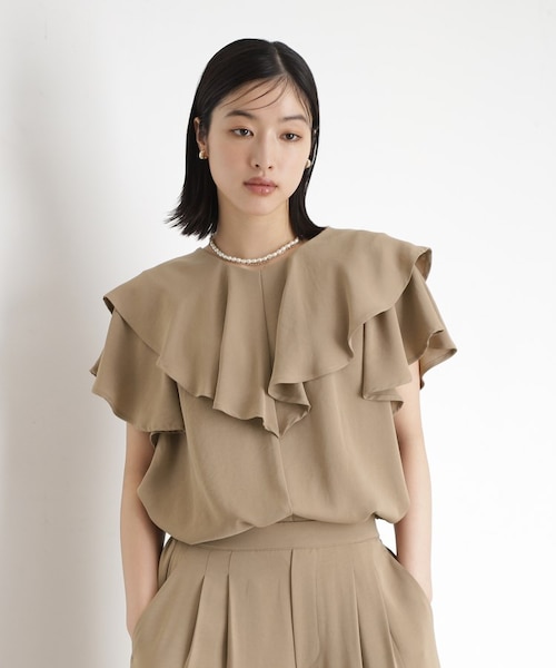 kero4355様★ ONOFF活躍】フリルデザインブラウス/セットアップ可｜ザショップ