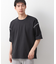 ステッチ刺繍半袖Tシャツ ビックシルエット