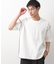 ステッチ刺繍半袖Tシャツ ビックシルエット