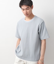 ランダムワッフル半袖Tシャツ 【洗濯機ＯＫ】