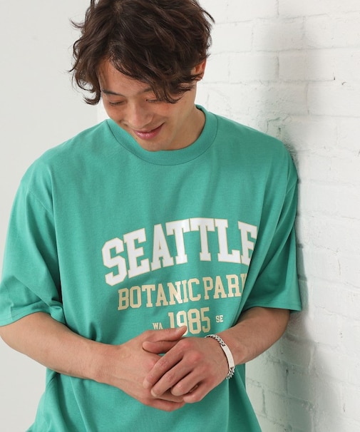 カレッジロゴ半袖Tシャツ /親子リンク/洗濯機OK