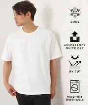 パーフェクテックリンクス半袖Tシャツ 【接触冷感／吸水速乾／UVカット／洗濯機OK】