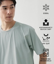 パーフェクテックリンクス半袖Tシャツ 【接触冷感／吸水速乾／UVカット／洗濯機OK】