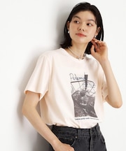 カレッジ＆フォトプリントTシャツ【洗濯機OK】