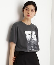 カレッジ＆フォトプリントTシャツ【洗濯機OK】