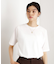 5分袖シアーTシャツ【二の腕カバー/洗濯機OK】