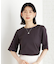 【再入荷】麻調メッシュブラウス【二の腕カバー/洗える】