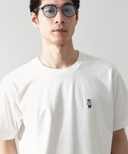 ワンポイントベアーロゴ半袖Tシャツ【洗濯機OK】