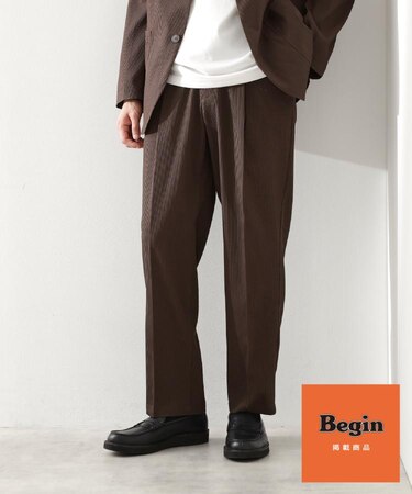 【Begin/ビギン10月号掲載】楊柳スマートイージーパンツ　軽量/洗濯機OK/セットアップ可