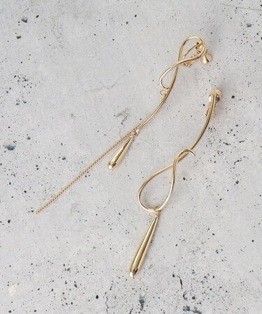 アシメデザインピアス＆イヤリング