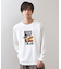 フォトグラフプリント長袖Tシャツ【洗濯機OK】