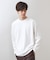 リンクスジャカード長袖Tシャツ【サスティナブル素材使用/洗濯機OK】