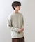 リンクスジャカード長袖Tシャツ【サスティナブル素材使用/洗濯機OK】