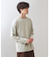 リンクスジャカード長袖Tシャツ【サスティナブル素材使用/洗濯機OK】