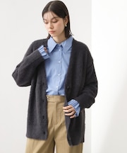 フェザーVネックカーデ