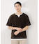 ツイルキーネック半袖Tシャツ