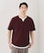 ツイルキーネック半袖Tシャツ