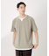 ツイルキーネック半袖Tシャツ