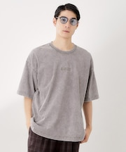 ヴィンテージライク フェード5分袖Tシャツ 【ビッグシルエット／洗濯機OK】
