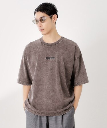 ヴィンテージライク フェード5分袖Tシャツ 【ビッグシルエット／洗濯機OK】