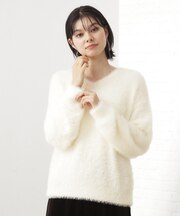 【選べる7色/WEB限定あり】ふわふわフェザーニット/洗える