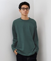 ハンドステッチ長袖Tシャツ 【洗濯機OK】