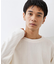 【心地良い、滑らかさ】レイヤード風ケーブル長袖Tシャツ