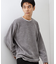 【心地良い、滑らかさ】レイヤード風ケーブル長袖Tシャツ