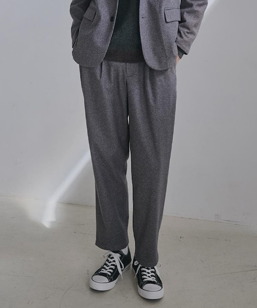ホームスパンジャージイージーパンツ【セットアップ可/洗濯機OK】