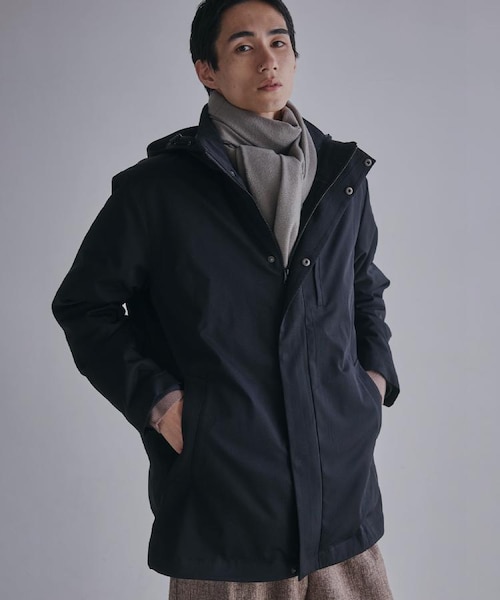 3WAY】中綿ライナー付き カルゼコート 洗濯機OK/ON・OFF対応｜ザ