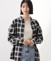 【即戦力/軽羽織】チェックドルマンシャツ