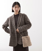 フェイクファーショルダーミニバッグ